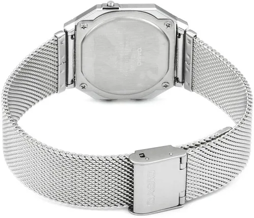 Vista 4 de Casio Collection Watch A700WEM-7AEF - cronómetro unisex plateado, plateado