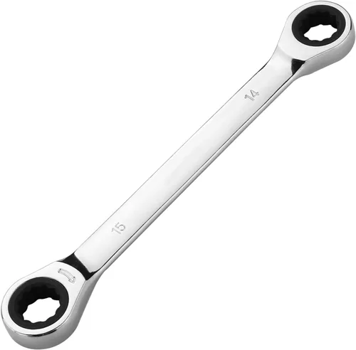 Vista 11 de Utoolmart Llave de trinquete, 0.315 in x 0.354 in extremo de caja doble métrica 1 unidad