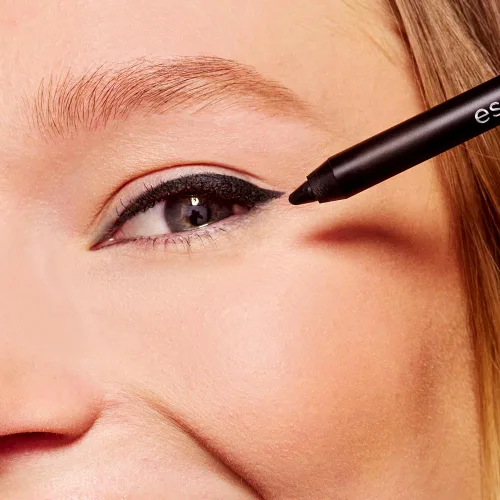 Vista 7 de essence - Máscara de pestañas postizas con efecto de pestañas postizas y delineadores de ojos de gel Stay & Play 01 Black Raven Vegano y libre