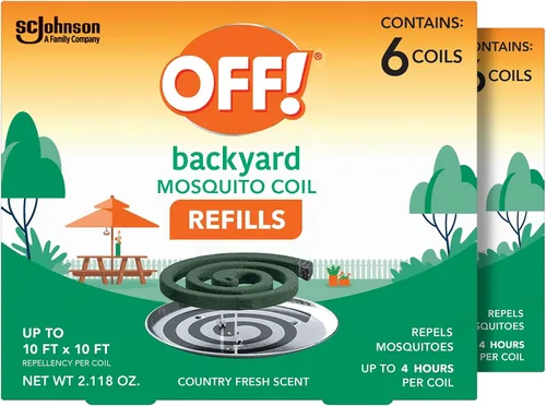 Vista 13 de OFF! Repuestos de bobina de mosquitos para patio y áreas exteriores de patio trasero repelen mosquitos, 6 unidades (paquete de 1)