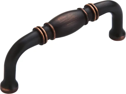 Vista 27 de Amerock Granby 3-3/4 pulgadas (96 mm) de centro a centro Bronce champán Tirador de gabinete - paquete de 10 unidades Champagne bronce