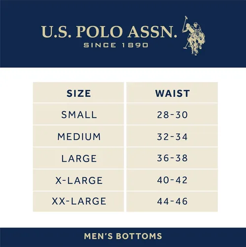 Vista 5 de U.S. Polo Assn. Ropa interior térmica para hombre, capa base de punto gofre, pantalones largos John