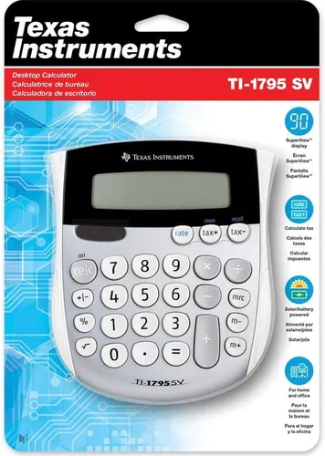 Vista 2 de Texas Instruments TI-1795 SV Calculadora de función estándar/paquete de 12