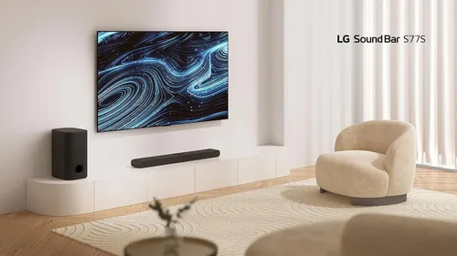 Vista 3 de LG Barra de sonido de alta resolución S77S de 3.1.3 canales con Dolby Atmos® y Wow Orchestra