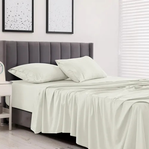 Vista 257 de LUX Décor - Juego de sábanas Twin de microfibra ultrasuave de 3 piezas con sábana encimera, sábana bajera de 16 pulgadas de profundidad y funda
