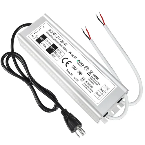 Vista 16 de LightingWill transformador impulsor LED 30 vatios, impermeable IP67, fuente de alimentación, 90-265V CA a 12V CC de baja tensión, adaptador