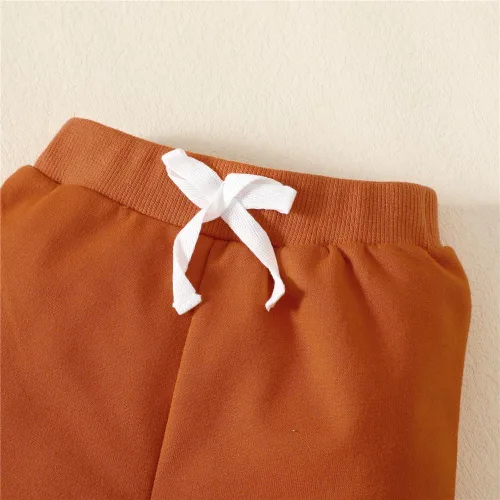Vista 5 de Ropa de bebé para bebé, sudadera de manga larga y pantalones, trajes de otoño e invierno