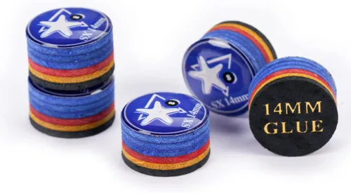 Vista 14 de CRICAL 5-Piece 6 Layer Billiard Cue Tips, Multi-Layer Pool Cue Tips Amarillo-0.551 in-M