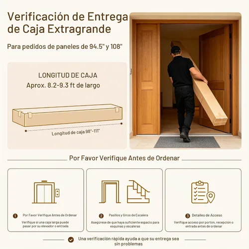 Vista 3 de Amsleekey Paquete de 4 paneles de pared de listones de madera acústica de Teca