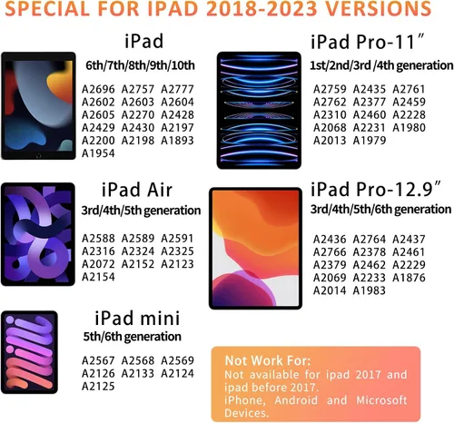 Vista 2 de Lápiz óptico para iPad 2018-2025, Uogic Pen con Bluetooth, pantalla de nivel de batería, rechazo de palma, para iPad 6/7/8/9/10ª generación, Pro