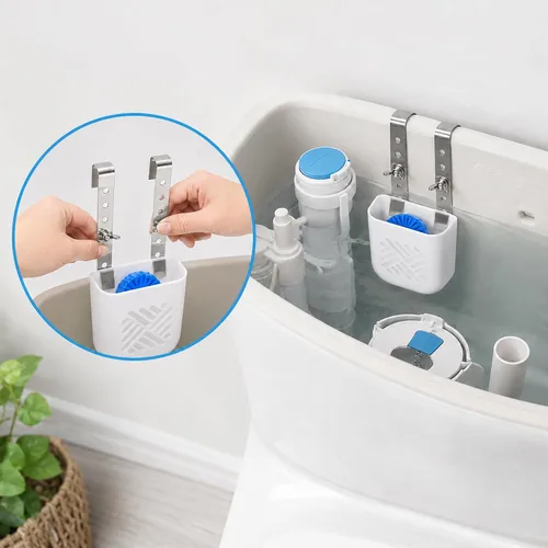 Vista 6 de Adjustble Toilet Tank Cleaning Tablet Holder, Bleach Tablets Bracket