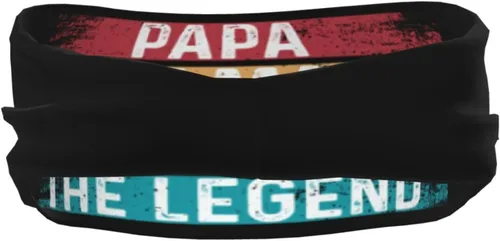 Vista 5 de Papa The Man The Myth The Legend Headband for Men Women Sports Sweatband for Fitness Exercise Moisture Wicking Running Yoga Hairbands