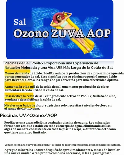 Vista 7 de PoolRx Pool Unit #101001 Algicida Azul de 6 Meses Trata 7.5k-20k galones, Individual