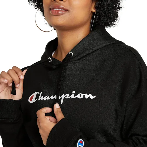 Vista 4 de Champion, Powerblend, forro polar, cómoda sudadera con capucha para mujer