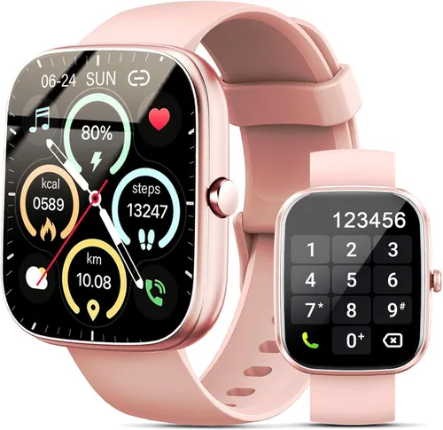Vista 8 de Reloj inteligente para hombres y mujeres (respuesta/hacer llamadas), nuevo reloj inteligente HD de 1.96 pulgadas, rastreador de actividad física
