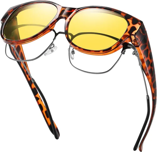 Vista 5 de HAOLOTA Gafas de sol polarizadas para mujer, lentes de sol de ojo de gato a la moda, con protección UV