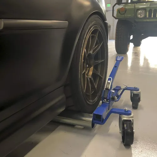 Vista 3 de Jackco Carrito de posicionamiento de coche de rueda de 1500 libras de 12.5 pulgadas con pedal de trinquete (paquete de 2)