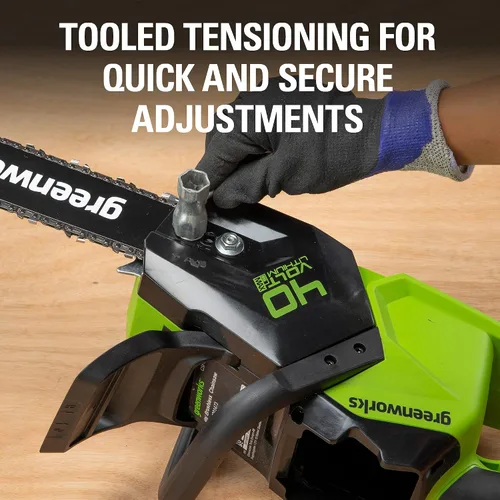 Vista 8 de Greenworks Motosierra inalámbrica sin escobillas de 40 V y 16 pulgadas (Gen 2)