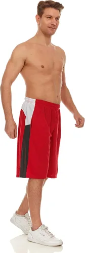Vista 2 de Pantalones cortos de baloncesto para hombre con bolsillos, pantalones cortos de entrenamiento de gimnasio para hombre, paquete de 4