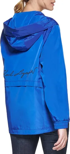 Vista 3 de KARL LAGERFELD womens Lightweight Logo Track Softshell Jacket