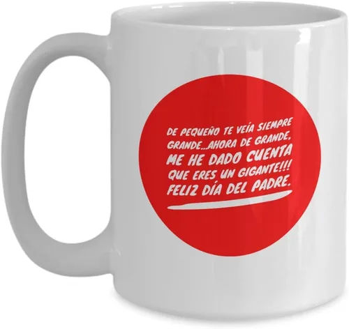 Vista 4 de Regalo para Papa Taza de Cafe Padre Vaso, taza café divertidas, tazas personalizadas, taza de café inspiradoras, taza con mensajes positivos., 11onza