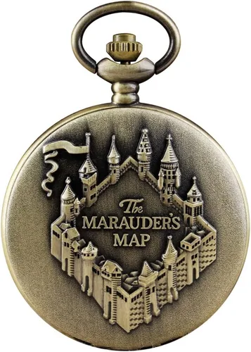 Vista 2 de Reloj de bolsillo de cuarzo para hombre, ojos verdes, forma de caja redonda, collar de bolsillo