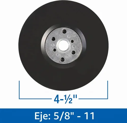 Vista 2 de Mercer Industries 325045-4-1/2" x 5/8"-11 Almohadilla de respaldo estándar para discos de fibra