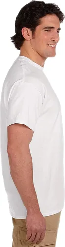 Vista 4 de Fruit of the Loom Camiseta ligera de algodón para hombre, paquete múltiple