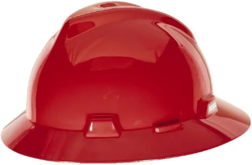 Vista 28 de MSA V-Gard Casco de Ala Completa con Suspensión - Carcasa de Polietileno, Protección Superior contra Impactos y Correas de Corona Autoajustables