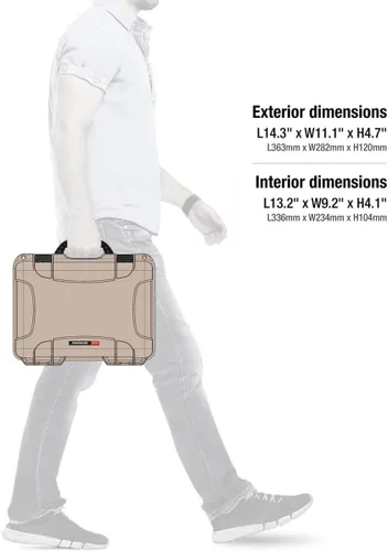 Vista 7 de NANUK 910 Estuche rígido impermeable con inserto de espuma para DJI Mini SE Fly More Kit - Tan (910-MAVMSE0)