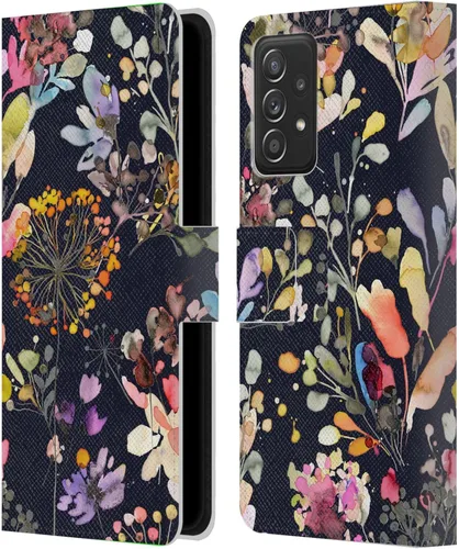 Vista 211 de Head Case Designs Officially Licensed Ninola Beige Wild Grasses Leather Wallet Case Compatible with Samsung Galaxy A07 4G