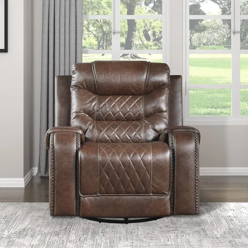 Vista 12 de Lexicon Derringer Wall Hugger Power - Sofá reclinable doble, color marrón