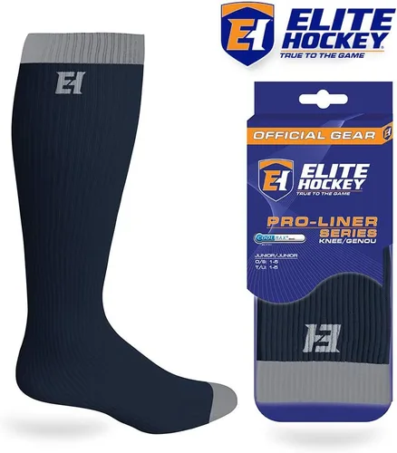 Vista 2 de Elite Hockey, Pro-Liner TubeKnee Sock Series, with Coolmax and Lycra, 1 Pair (ColorSize Choice)