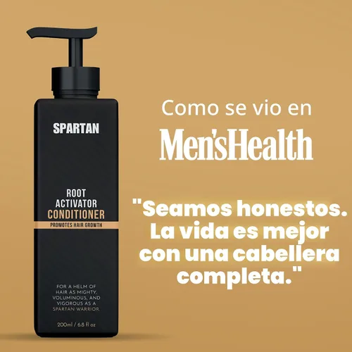 Vista 4 de SPARTAN™ Acondicionador Activador de Raíces para Hombre - Acondicionador para el Crecimiento del Cabello, Hidratante para Cabello Grueso