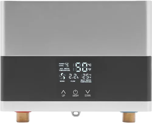 Vista 10 de DHBREK Calentador de agua eléctrico con mini-tanque, 110 V, 2.1 galones, 1.5 KW, blanco, punto de uso instantáneo, calentador de agua caliente