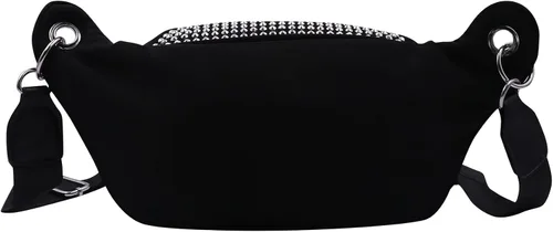 Vista 5 de Riñonera con diamantes de imitación para mujer, riñonera con diamantes brillantes, bolsa cruzada para la cintura, bolso para teléfono para niñas