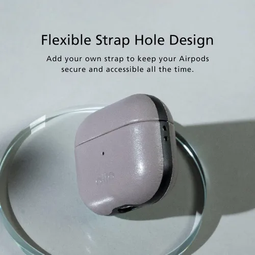 Vista 7 de Alto Funda protectora de cuero para Airpods 3, funda de carga, accesorios de cuero de anilina italiana para Apple AirPods 3 hombres y mujeres