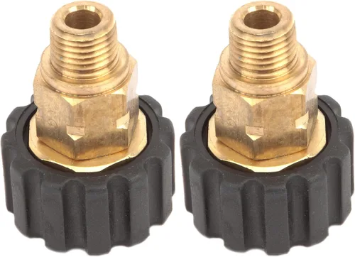 Vista 4 de Forney 75107 Accesorios para lavadora a presión, acoplamiento de tornillo macho, M22F a NPT macho de 1/4 pulgadas