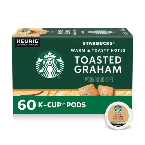 Vista 41 de Cápsulas de café K-Cup de Starbucks, café con sabor caliente o helado, caramelo, 10 cápsulas Keurig Cápsulas K-Cup 100% Arabica para cafeteras