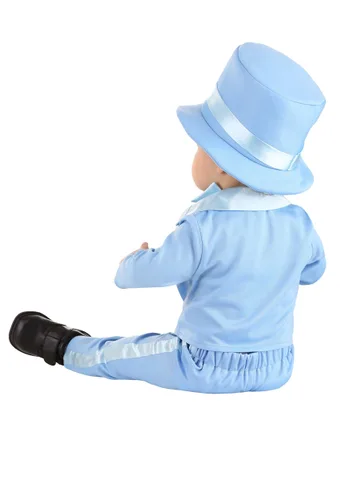 Vista 2 de Disfraz de Traje Azul Polvo para Bebés Multicolor
