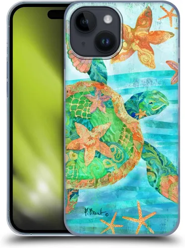 Vista 11 de Head Case Designs Officially Licensed Paul Brent Agate Mermaid Coastal Hard Back Case Compatible with Apple iPhone 15