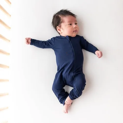Vista 3 de KYTE BABY Rayón unisex hecho de bambú con cremallera mamelucos 0-24 meses