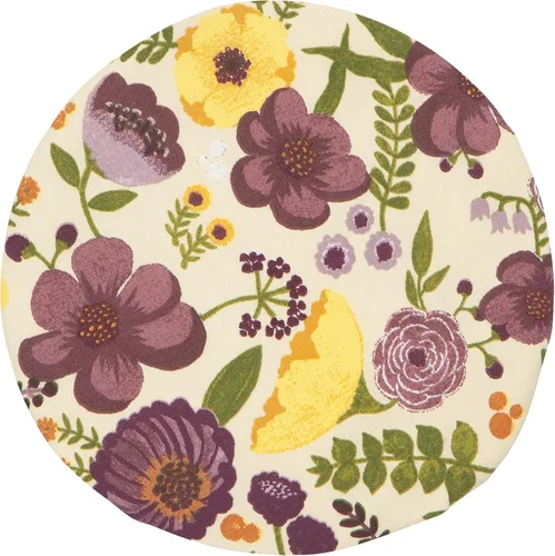 Vista 3 de Now Designs Adeline Save It - Juego de 2 fundas reutilizables de algodón para tazones de 7.5 y 9.25 pulgadas