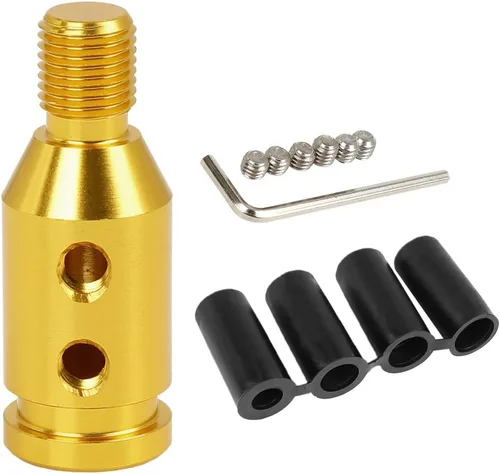 Vista 8 de X AUTOHAUX M12 X 1.25 Adaptador de pomo de cambio de marcha universal para coche, negro, para palanca de cambios sin rosca Black, Universal, Car