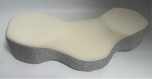 Vista 3 de Almohada cervical ergonómica para aliviar el dolor de cuello, almohada de espuma viscoelástica contorneada para dormir de lado, espalda y estómago