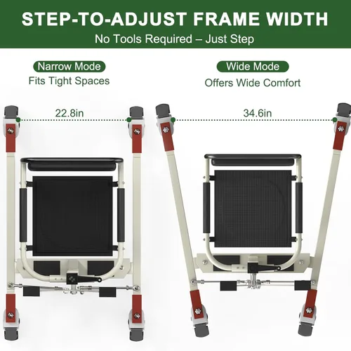 Vista 5 de Silla de transferencia de paciente, silla de ruedas elevadora para el hogar, elevador de silla de ruedas para el hogar, silla elevadora portátil