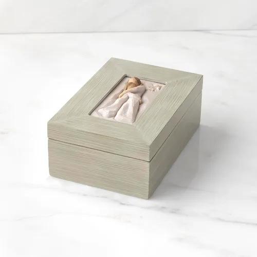 Vista 2 de Willow Tree - Caja de recuerdos para madre e hija, pintada a mano, almacenamiento de joyas Hand-Painted Keepsake Box, Sentimental Gift for Loved