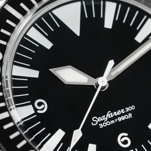 Vista 9 de watchdives WD1967Q Japón VH31 Reloj de buceo para hombre, con movimiento de cuarzo, 1.49 pulgadas, sombrero superior, burbuja, reloj de pulsera