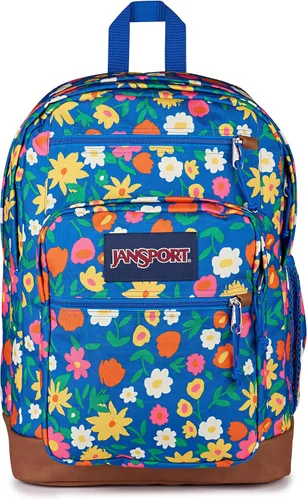 Vista 15 de JanSport Mochila genial con funda para laptop de 15 pulgadas, mochila grande para computadora con 2 compartimentos, correas ergonómicas, Negro