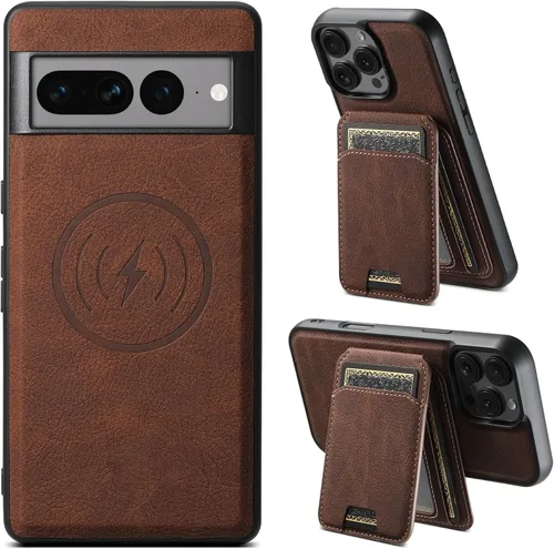 Vista 30 de PASNEW Funda para Pixel 9 Pro XL, Cartera de Cuero Premium con Soporte para Tarjetas [3 Tarjetas] con Soporte Plegable y Cubierta Magnética